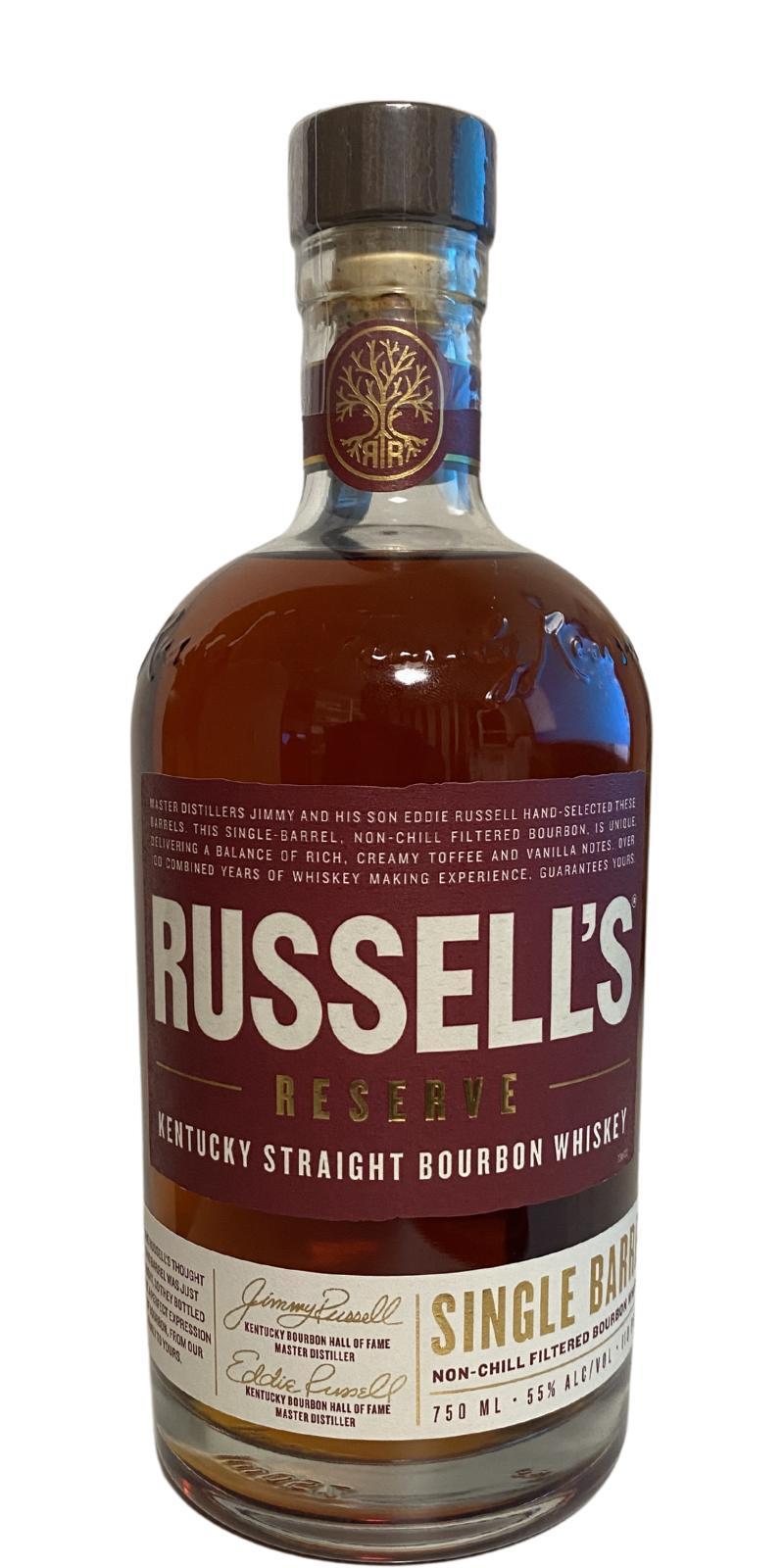 Russell's Reserve Single Barrel Kentucky Straight Bourbon Whiskey Single Barrel