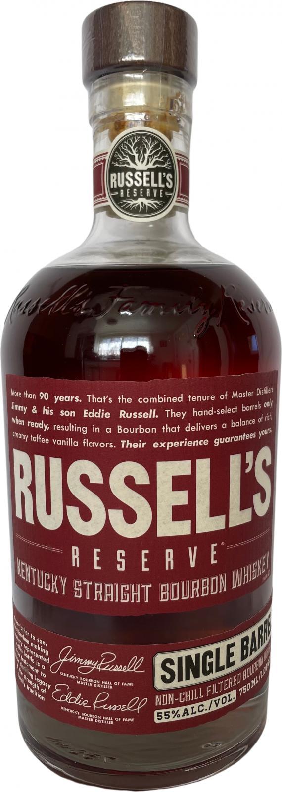 Russell's Reserve Single Barrel Kentucky Straight Bourbon Whiskey