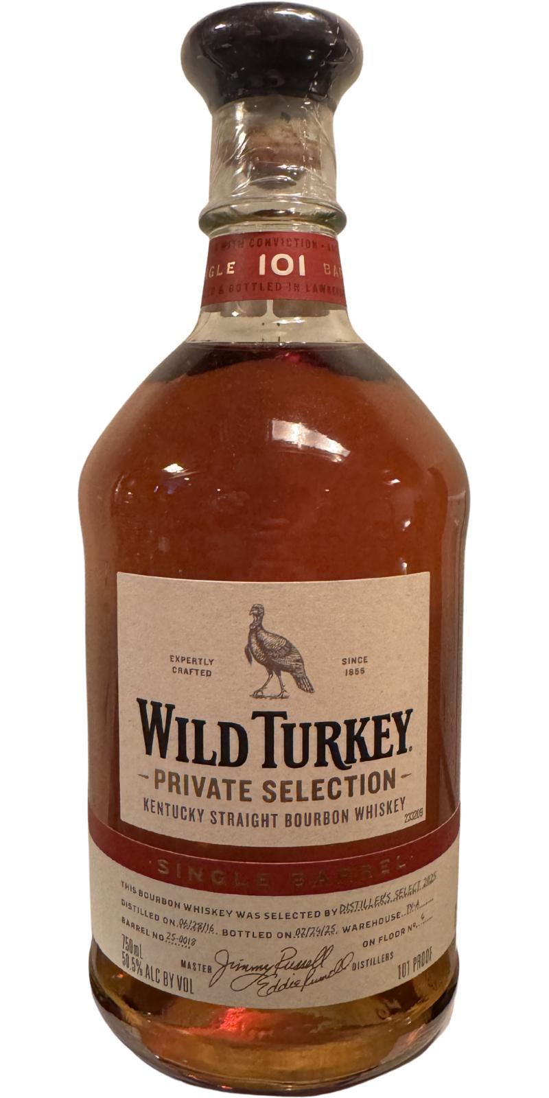 Wild Turkey 2016 Private Barrel Selection - 2025 Distillery Exclusive