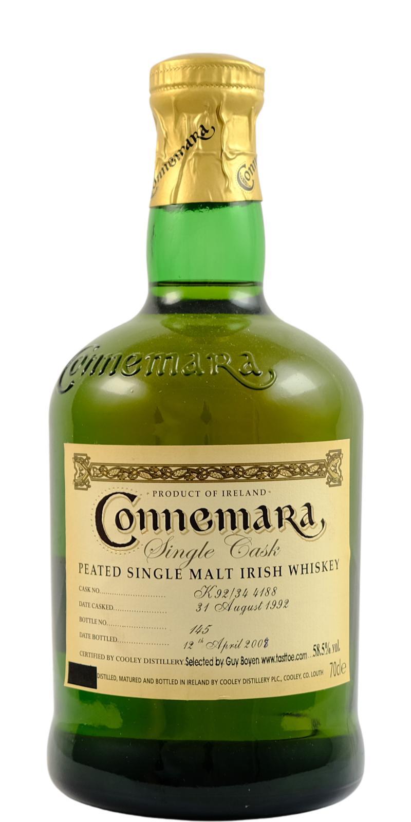 Connemara 1992  Single Cask selected by Guy Boyen