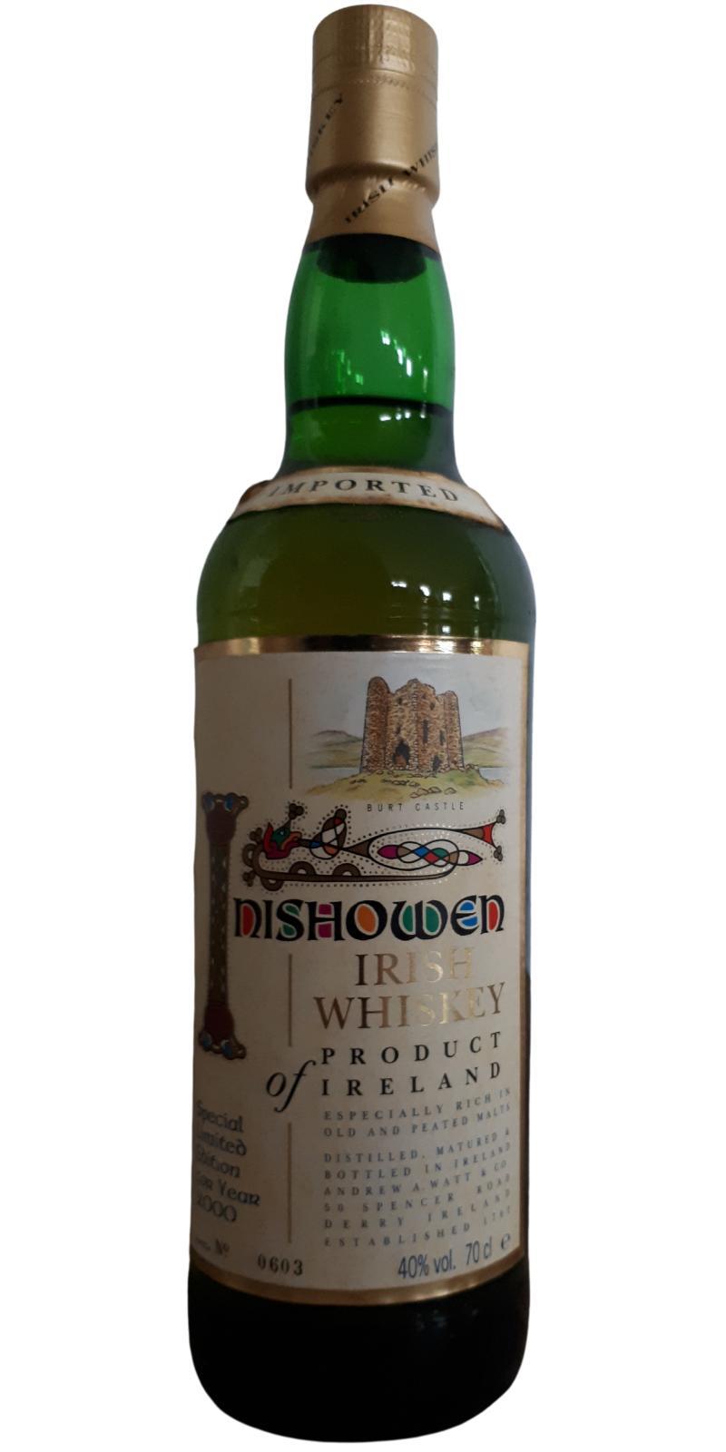 Inishowen Inishowen Irish Whiskey  Special Limited Edition for Year 2000