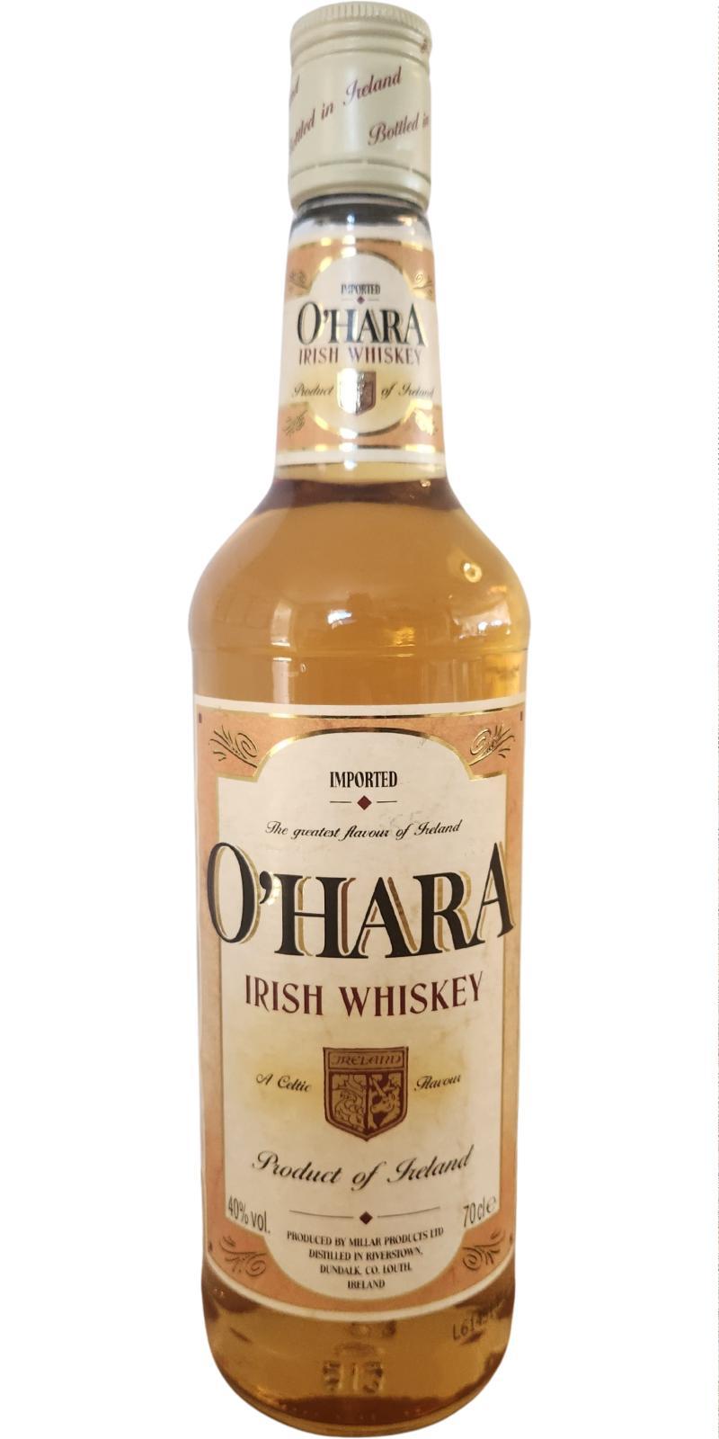 O'Hara Irish Whiskey  Imported