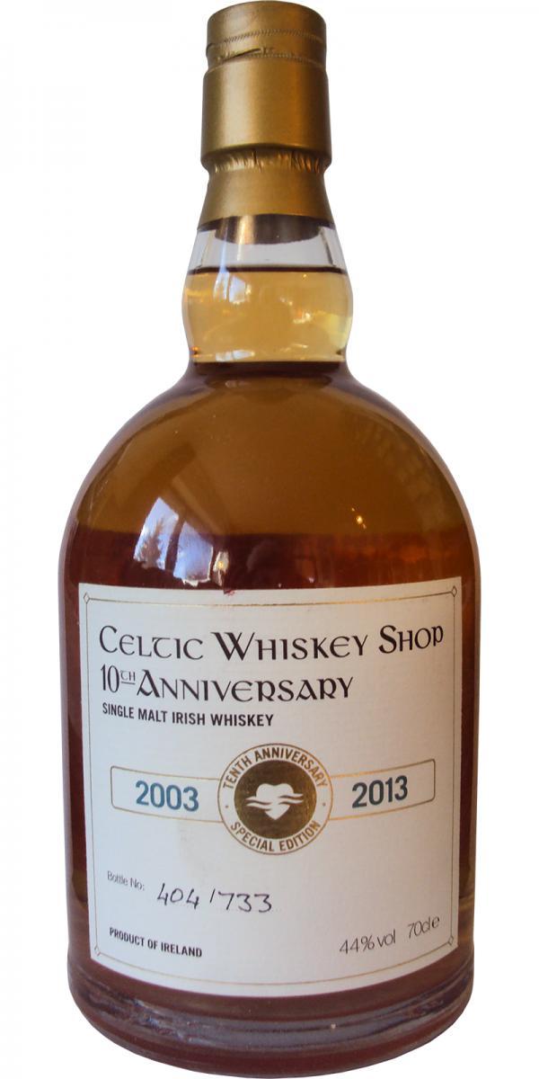 Single Malt Irish Whiskey 2003  Tenth Anniversary Special Edition