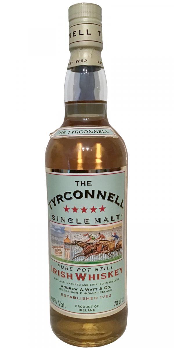 Tyrconnell Single Malt Irish Whiskey  5 stars, white cork stopper