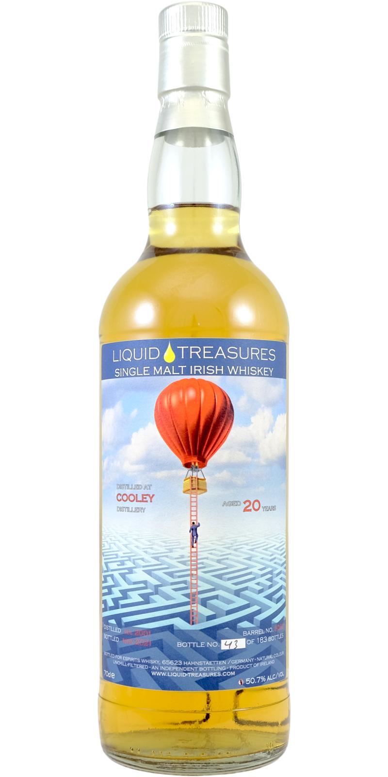 Cooley 20-year-old LT  Single Malt Irish Whiskey