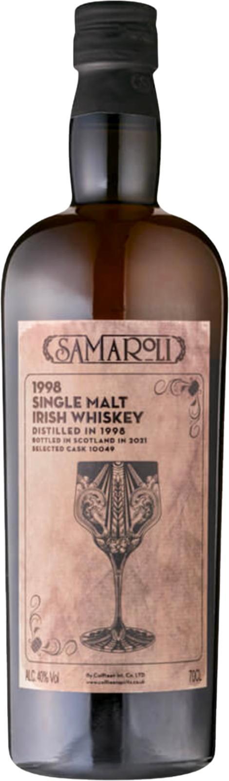 Single Malt Irish Whiskey 1998 Sa  Coilltean Int. Co. LTD