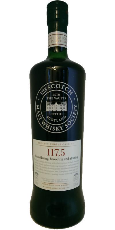 Cooley 1991 SMWS 117.5  Smouldering, brooding and alluring