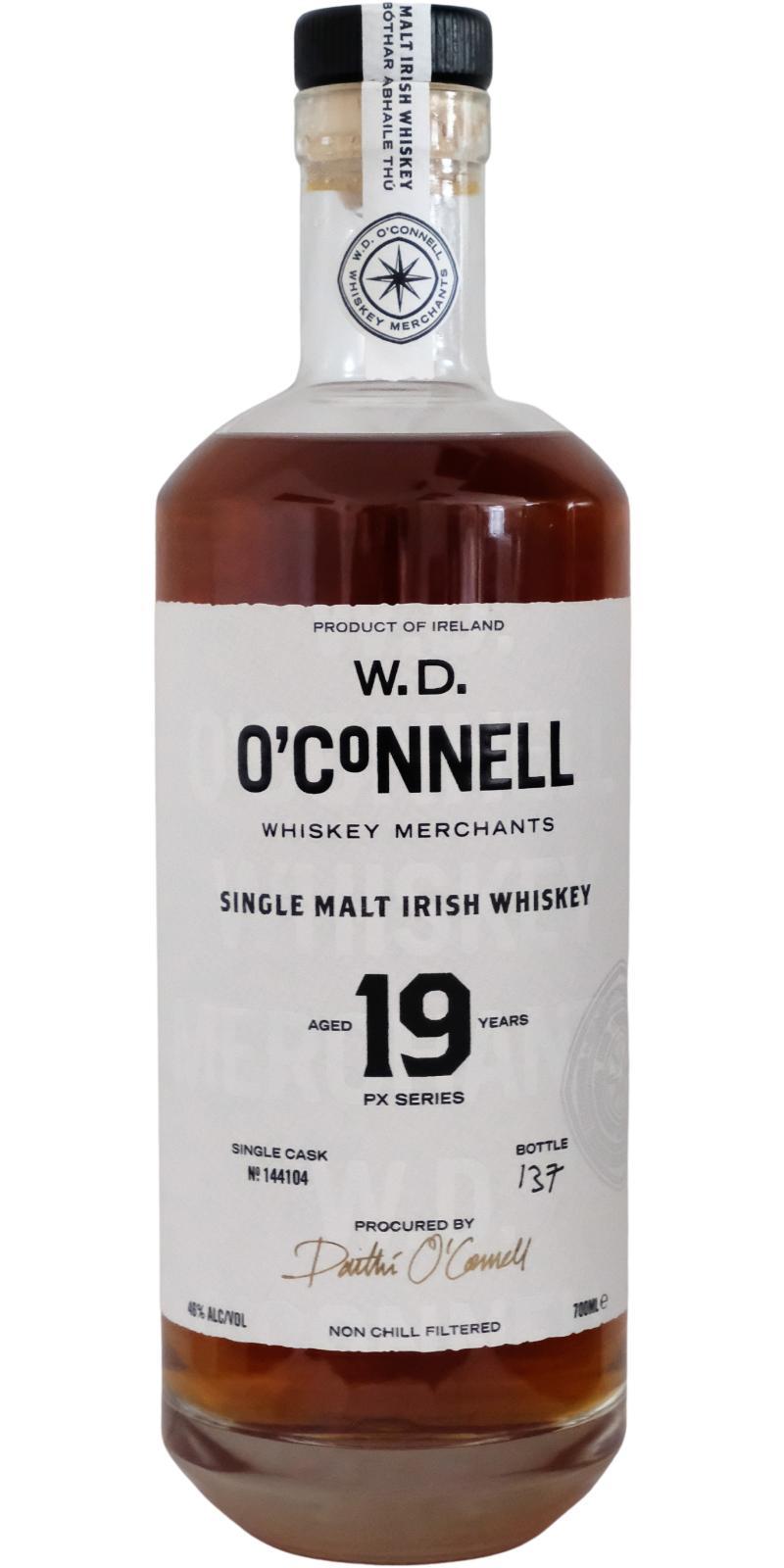 W.D. O'Connell 19-year-old WDO  Single Malt Irish Whiskey
