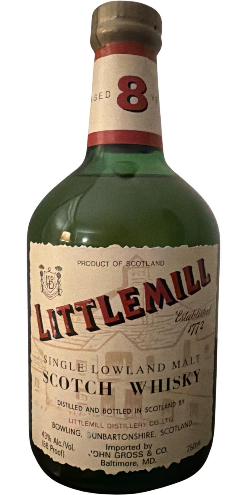 Littlemill 08-year-old Single Lowland Malt Scotch Whisky