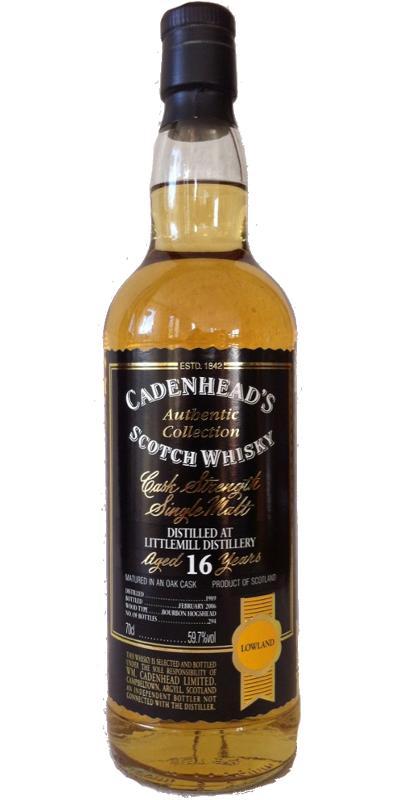 Littlemill 1989 CA Authentic Collection