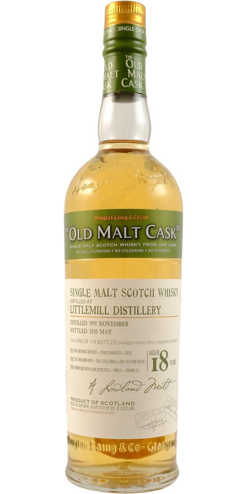 Littlemill 1991 DL The Old Malt Cask