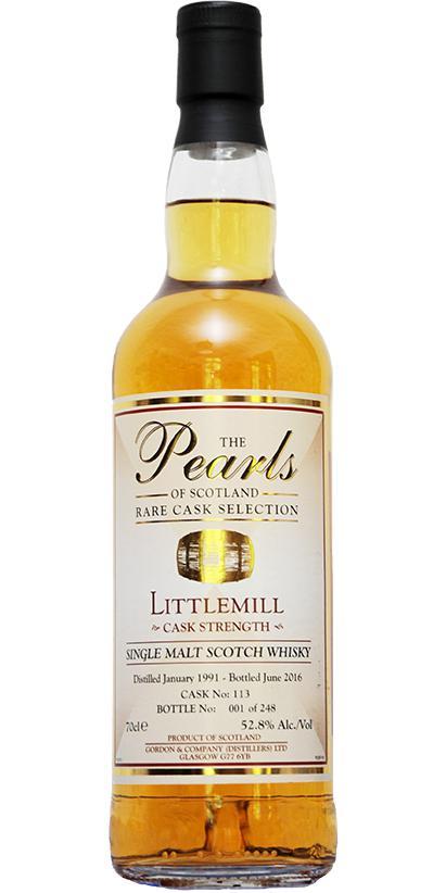 Littlemill 1991 G&C The Pearls of Scotland
