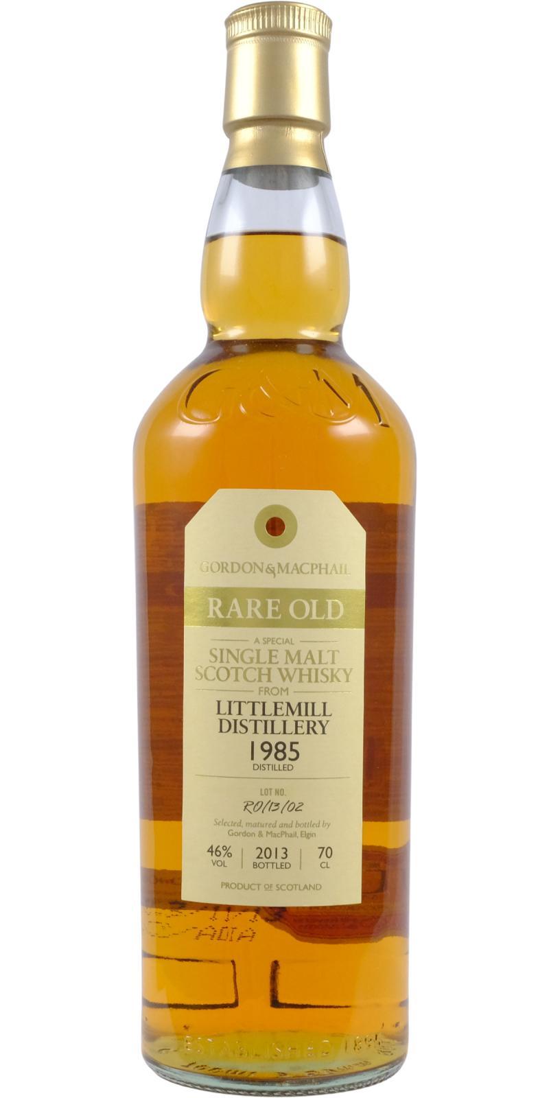Littlemill 1985 GM Rare Old