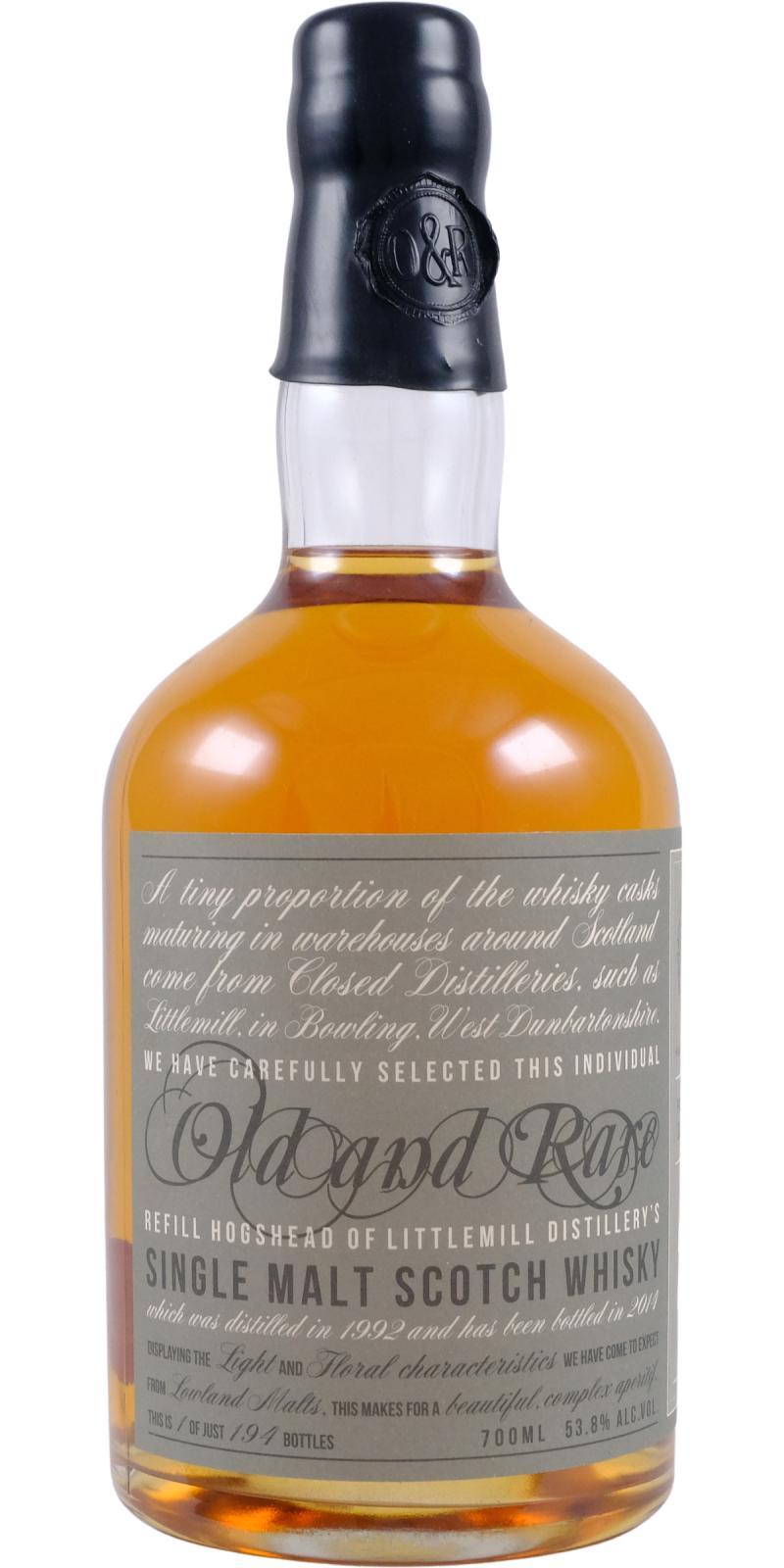 Littlemill 1992 HL Old & Rare