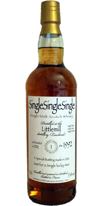 Littlemill 1992 JB Single Malt Single Cask Single Bottle