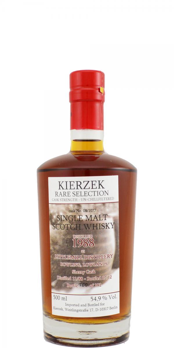 Littlemill 1988 KzB Kierzek Rare Selection