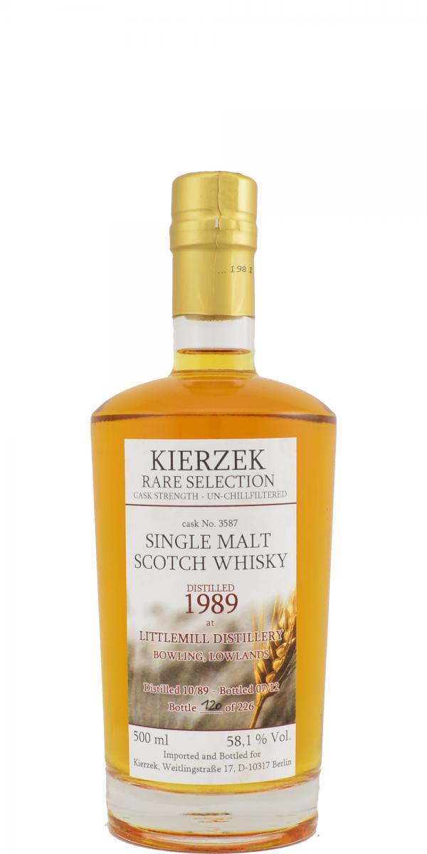 Littlemill 1989 KzB Kierzek Rare Selection