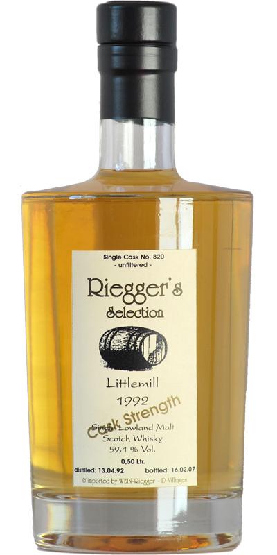 Littlemill 1992 RS Cask Strength