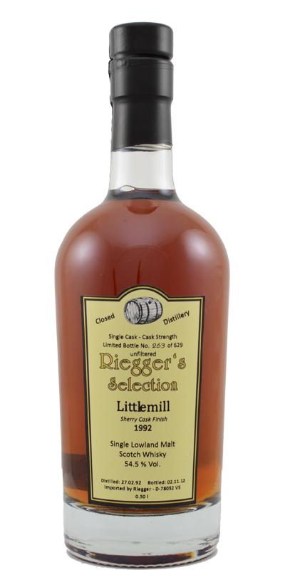 Littlemill 1992 RS Cask Strength
