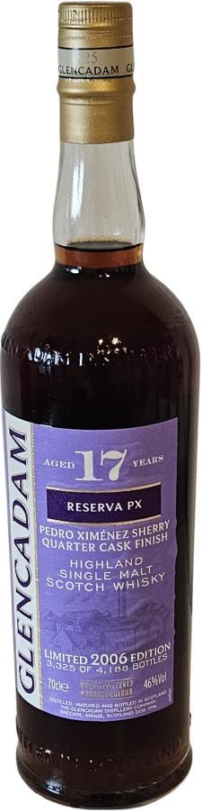 Glencadam 17-year-old  Reserva PX