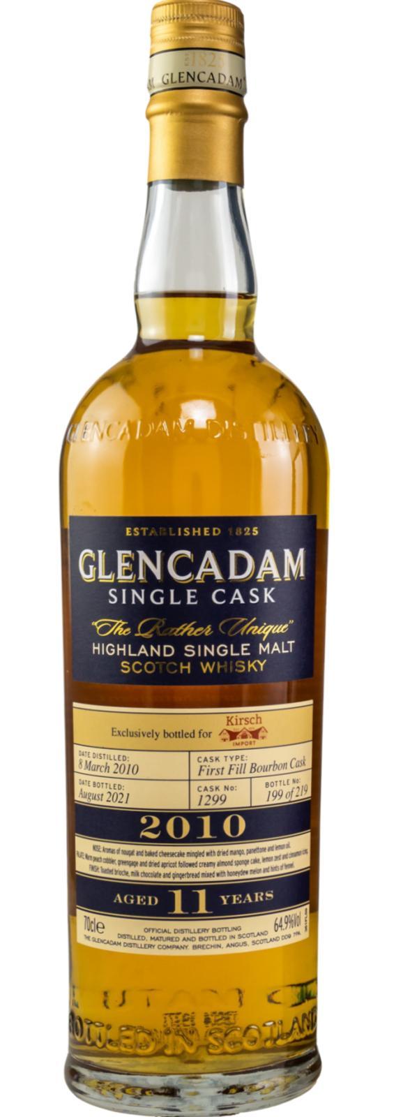 Glencadam 2010  Single Cask