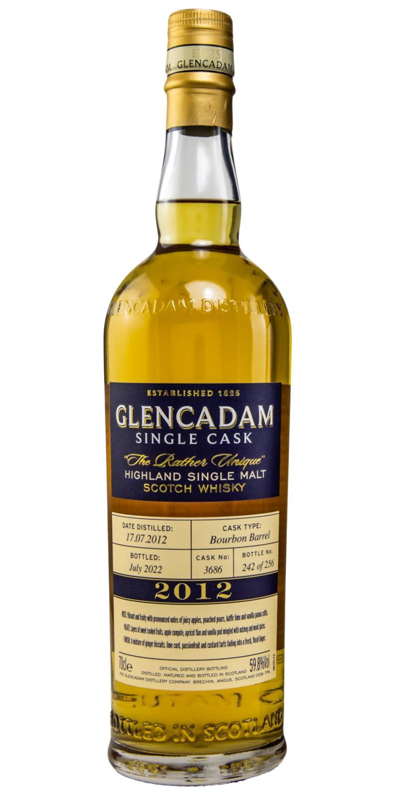 Glencadam 2012  Single Cask