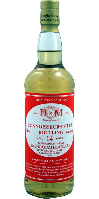 Glencadam 1992 D&M  Connoisseurs' Club