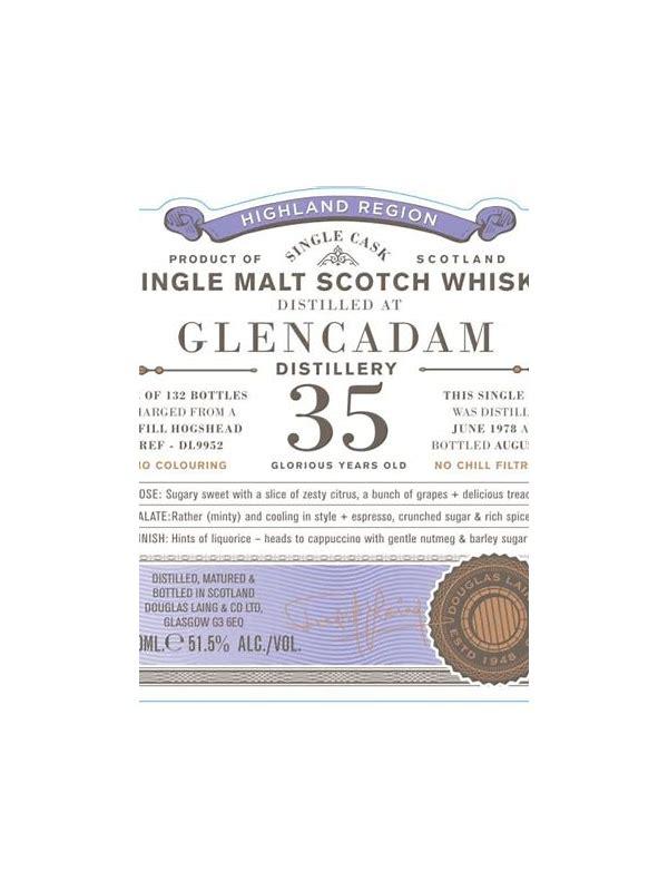 Glencadam 1978 DL  Old Particular