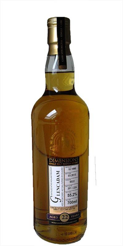 Glencadam 1990 DT  Dimensions