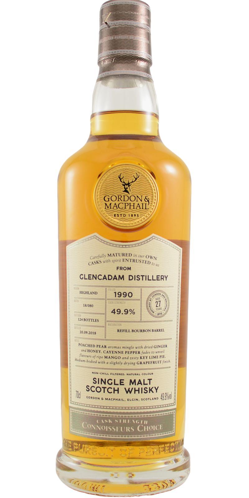 Glencadam 1990 GM  Connoisseurs Choice - Cask Strength