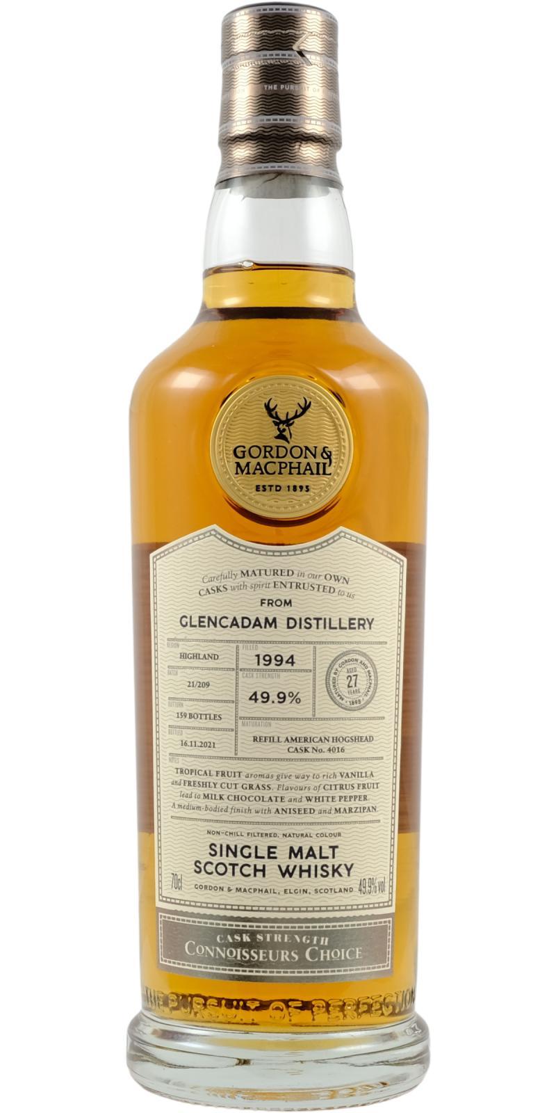 Glencadam 1994 GM  Connoisseurs Choice - Cask Strength