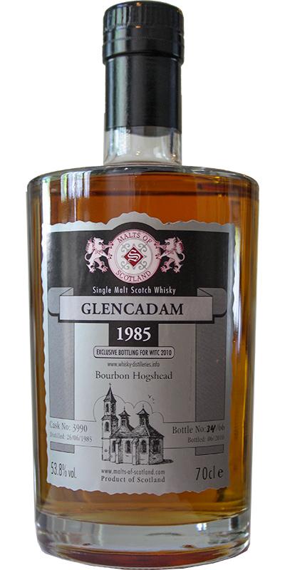 Glencadam 1985 MoS  Exclusive Bottling for Witc 2010