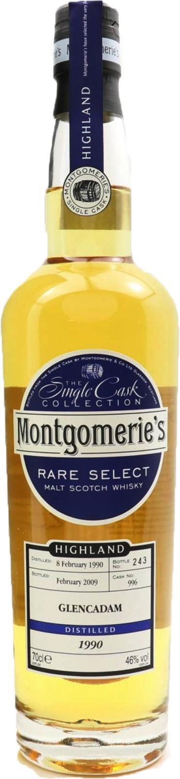 Glencadam 1990 Mg  The Single Cask Collection - Rare Select