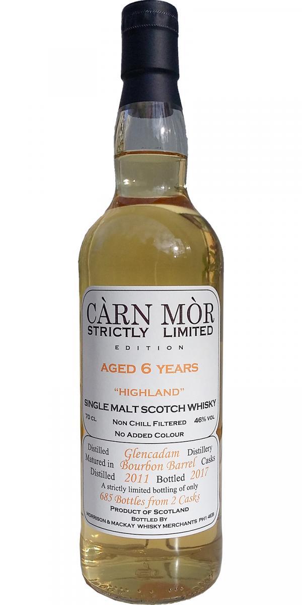 Glencadam 2011 MMcK  Càrn Mòr - Strictly Limited Edition