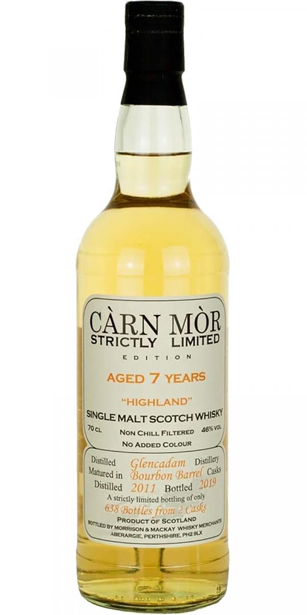 Glencadam 2011 MMcK  Càrn Mòr - Strictly Limited Edition