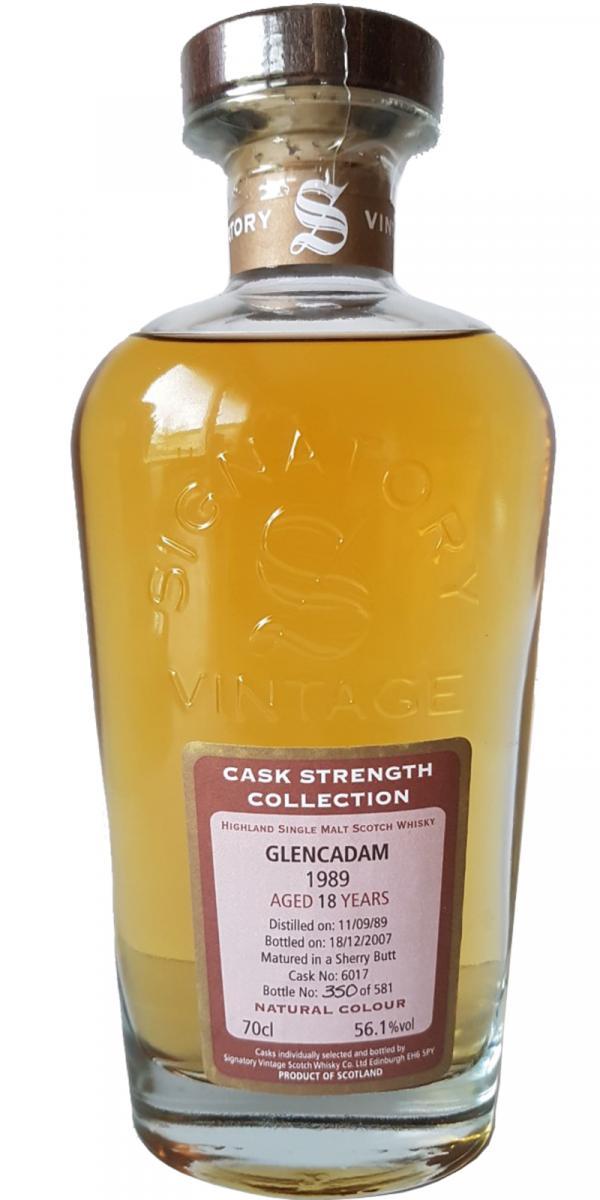Glencadam 1989 SV  Cask Strength Collection