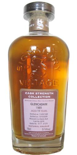 Glencadam 1989 SV  Cask Strength Collection