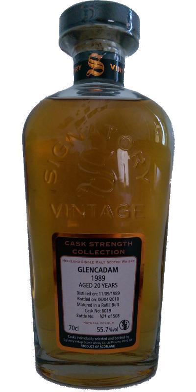 Glencadam 1989 SV  Cask Strength Collection