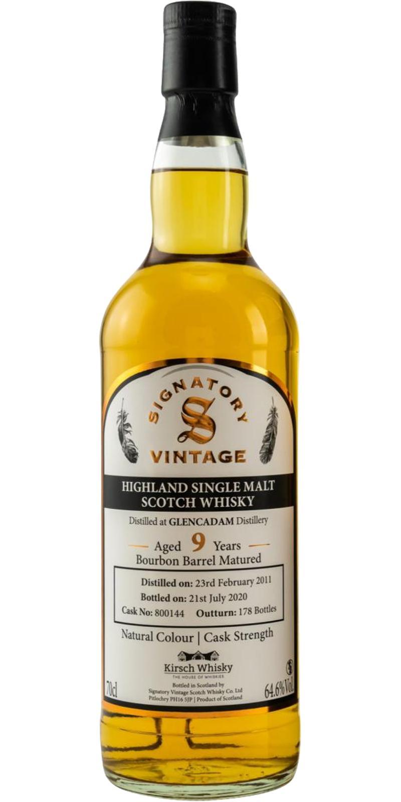 Glencadam 2011 SV  Natural Colour | Cask Strength