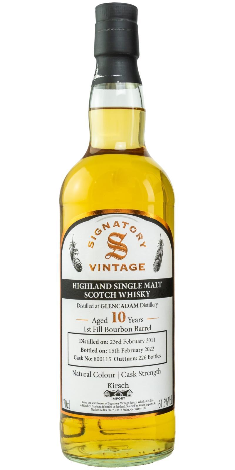 Glencadam 2011 SV  Natural Colour | Cask Strength