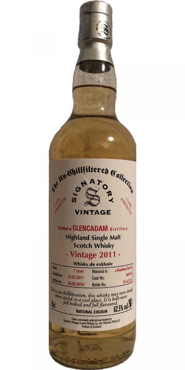 Glencadam 2011 SV  The Un-Chillfiltered Collection - Cask Strength
