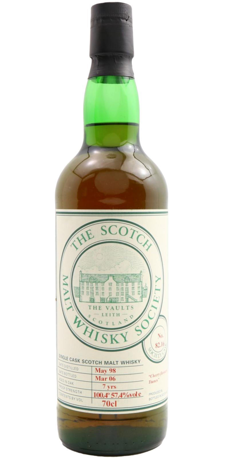Glencadam 1998 SMWS 82.16  Cheery-flavoured Ttunes
