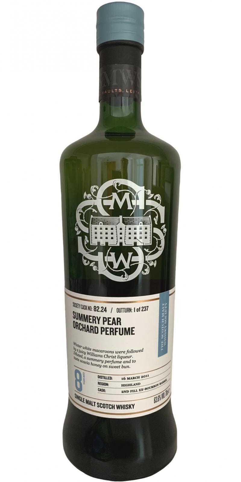 Glencadam 2011 SMWS 82.24  Summery pear orchard perfume