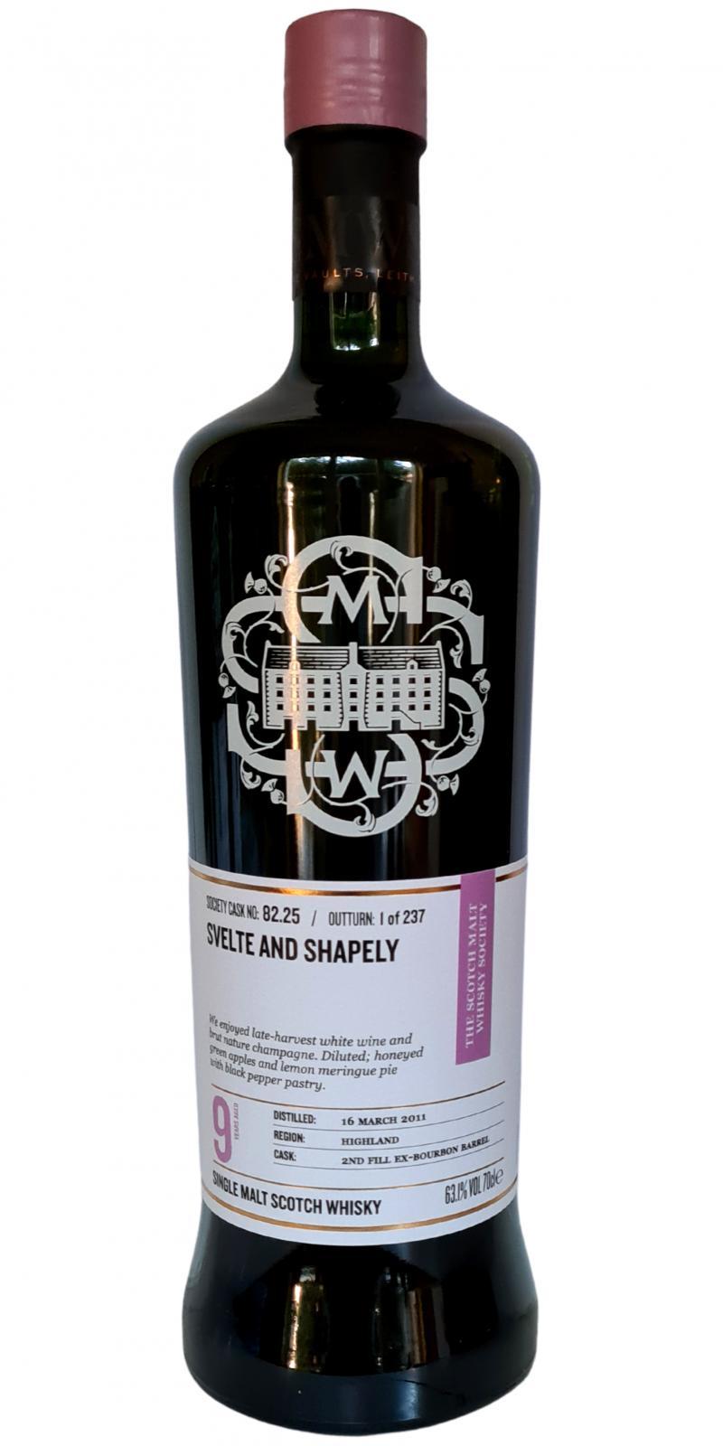 Glencadam 2011 SMWS 82.25  Svelte and shapely