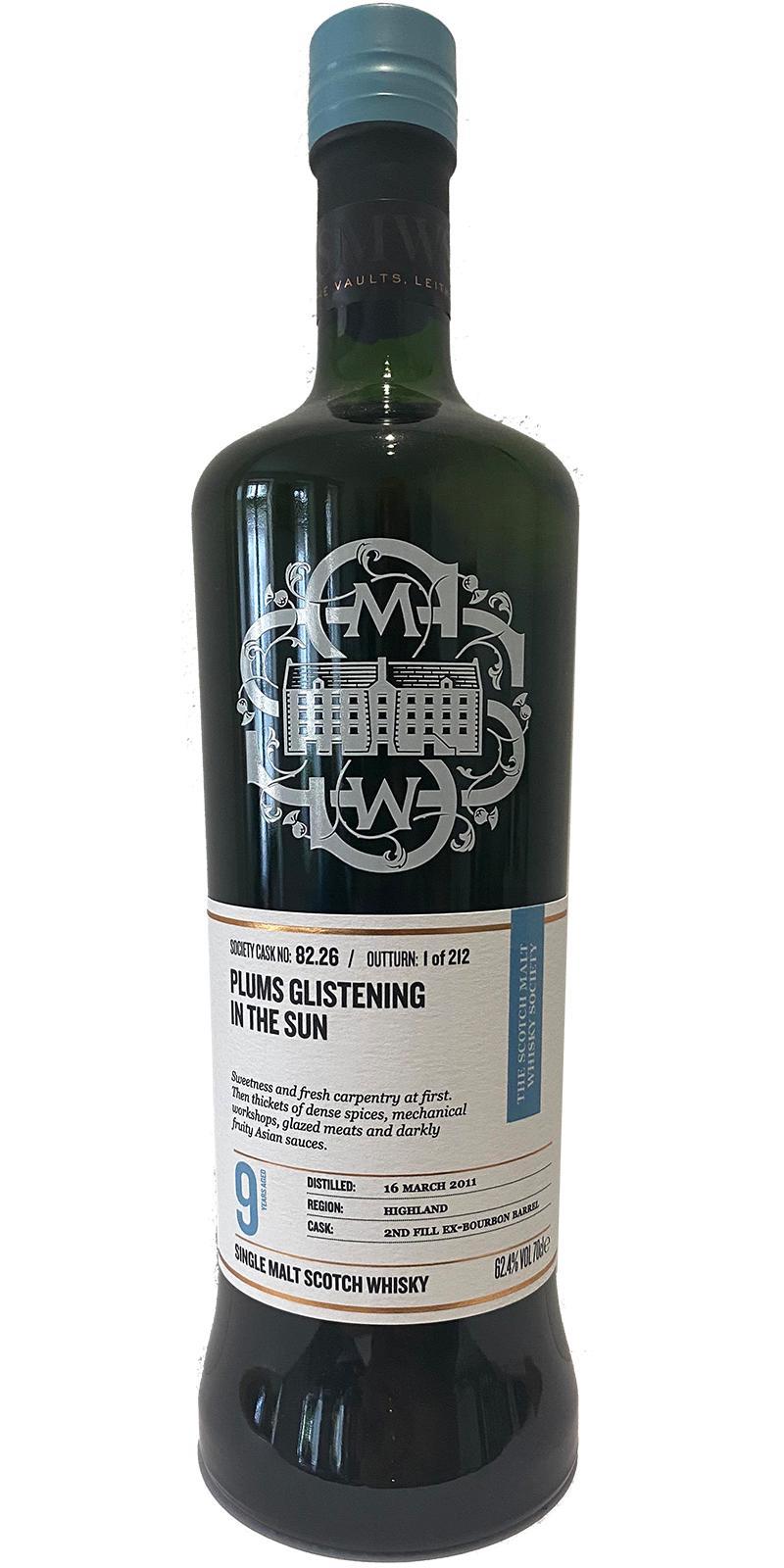 Glencadam 2011 SMWS 82.26  Plums glistening in the sun