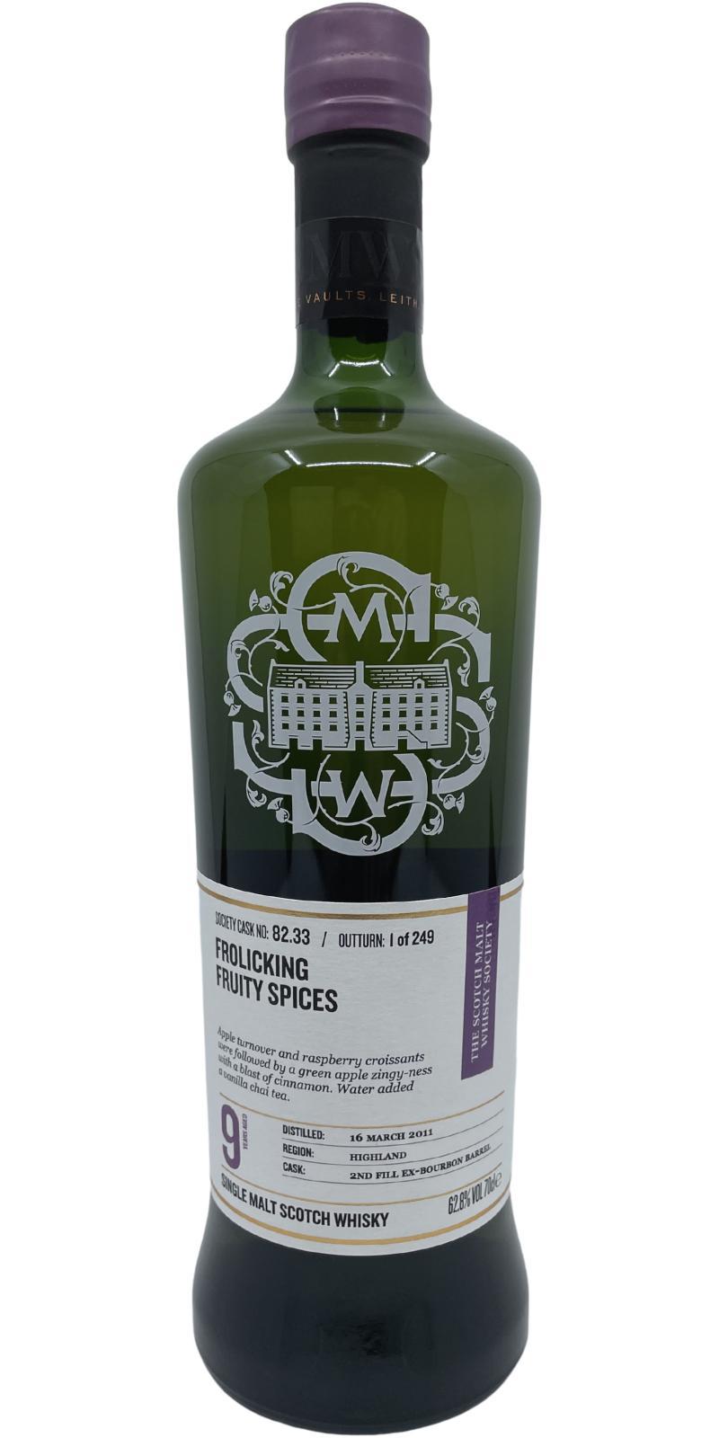 Glencadam 2011 SMWS 82.33  Frolicking fruity spices