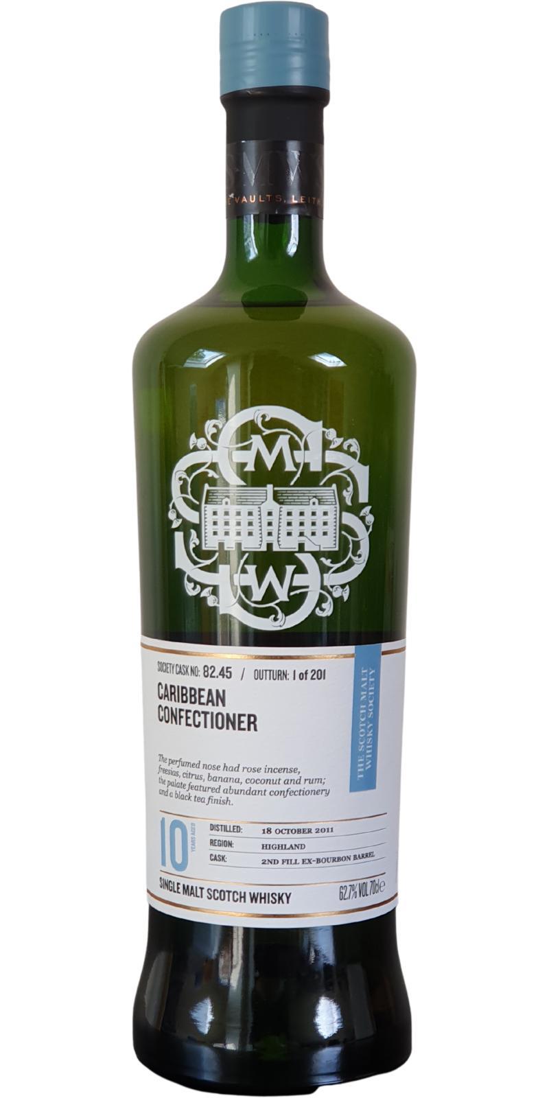 Glencadam 2011 SMWS 82.45  Caribbean Confectioner