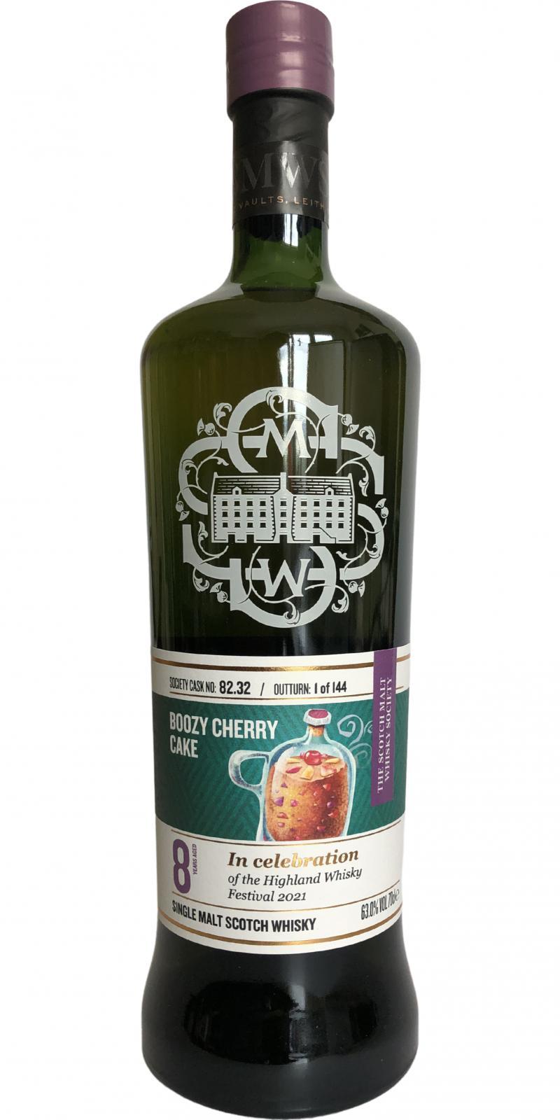 Glencadam 2012 SMWS 82.32  Boozy cherry cake