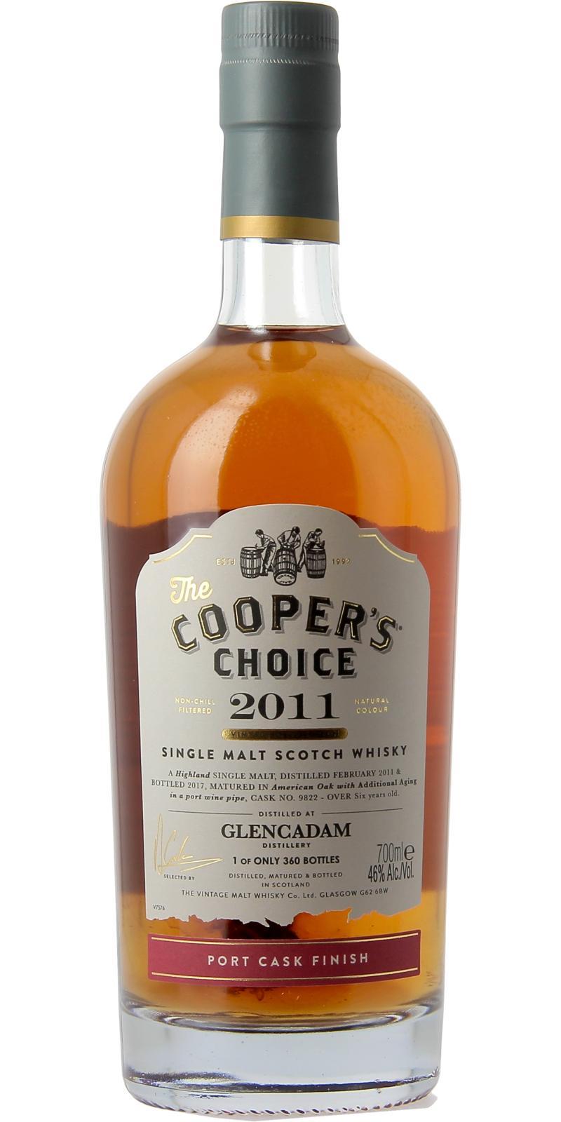 Glencadam 2011 VM  The Cooper's Choice