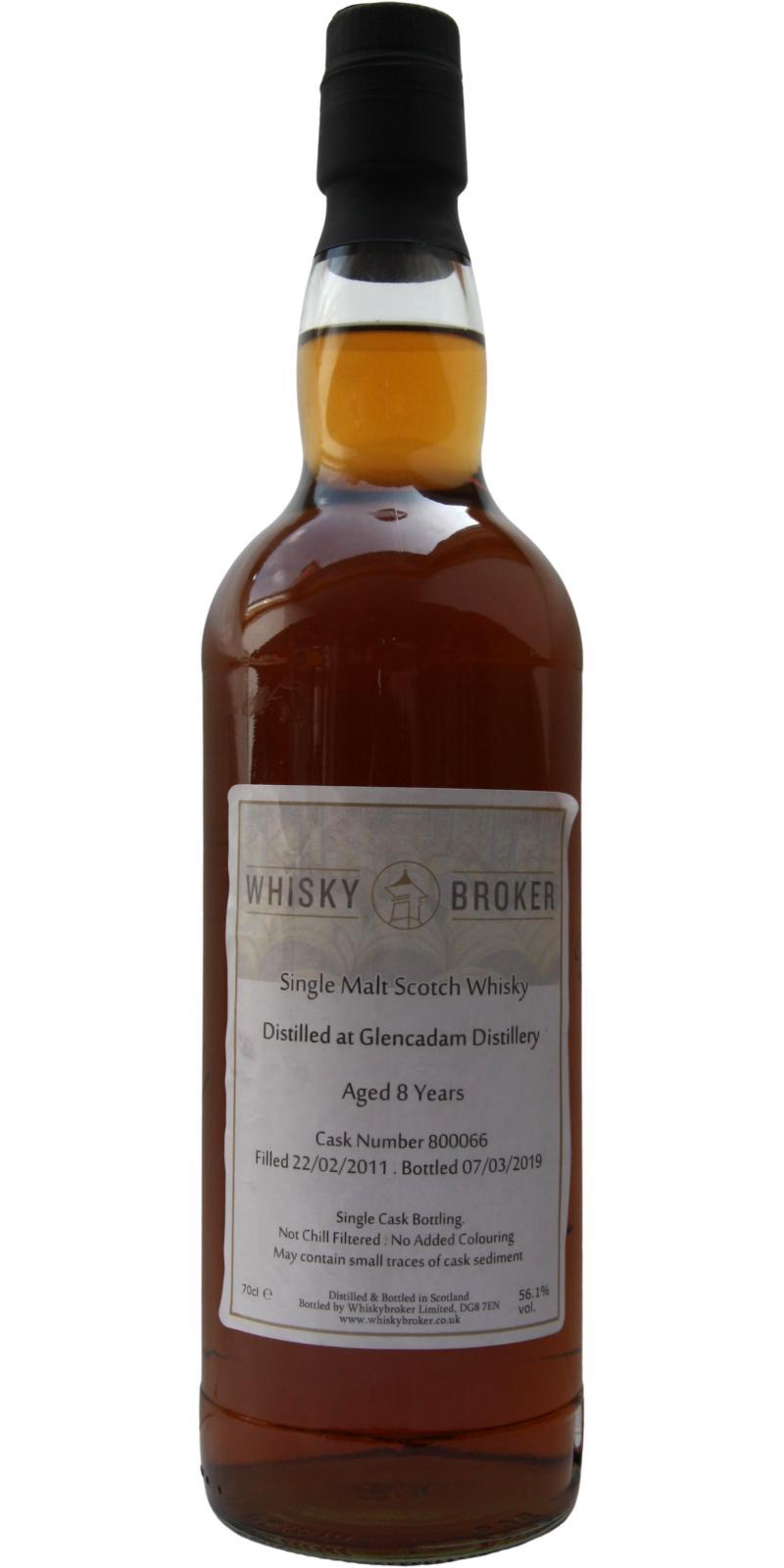 Glencadam 2011 WhB  Single Cask Bottling